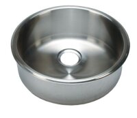 BARKA Waschbecken zylindrisch Edelstahl satin 300x125mm