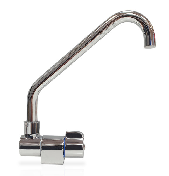 BARKA Wasserhahn, schwenk- und klappbar MsCr mit Gewinde 3/8"