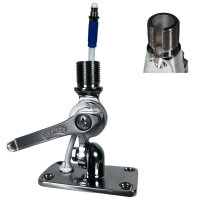 GLOMEX 4-Wege-Kippfuß, Edelstahl, 1"x14,...