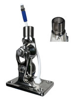 GLOMEX 4-Wege-Kippfuß, Edelstahl, 1"x14,...