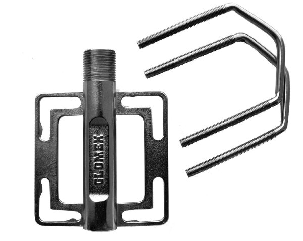 GLOMEX Rohrhalterung, Edelstahl, Ø 2280mm, 1"x14, für V/H Montage