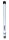 GLOMEX AIS-Antenne, Fiberglas, 0,25m, 3dB, weiß, FME