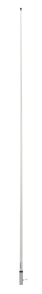 GLOMEX VHF-Seefunkantenne, Fiberglas, 2,4m, Messing verchromt, weiß