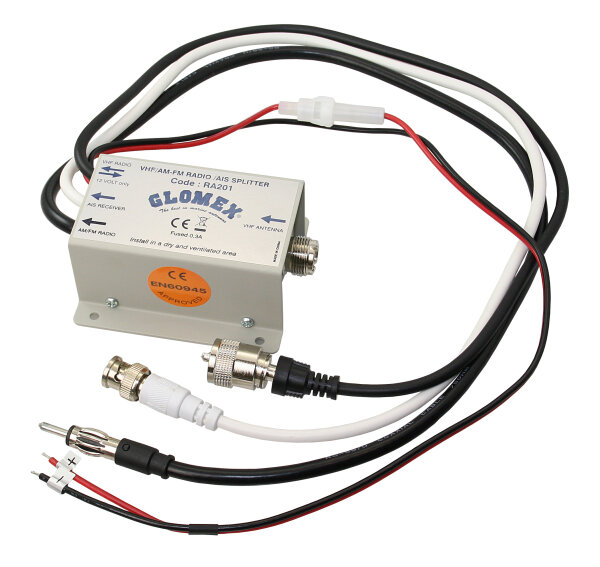 GLOMEX Antennensplitter, aktiv, für AM/FM Radio und AIS-Empfänger