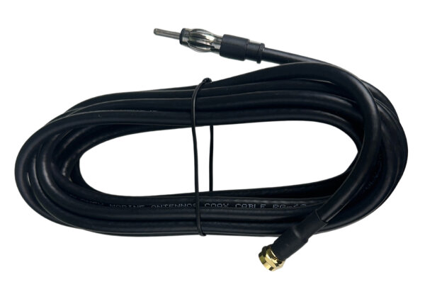 GLOMEX Radiokabel, F-Stecker vergoldet auf Motorola, 3,6m
