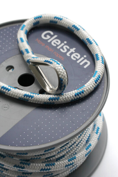GLEISTEIN Ankerleine PES mit Blei-Einlage 35m 10mm inkl. Kausche A4
