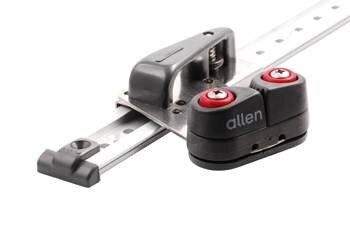 ALLEN Fockschot-Leitschienen-Set mit Klemme und Leitöse für Seil 10mm, Paar