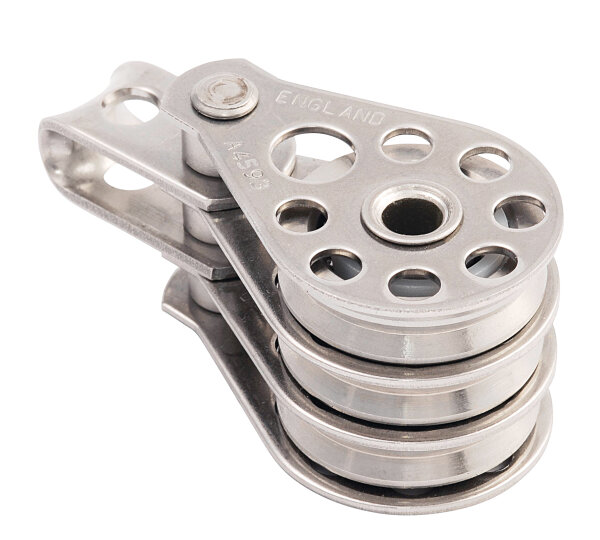 ALLEN Dreifachblock kugell. 25mm, Drahtseil 2-5mm, Auge