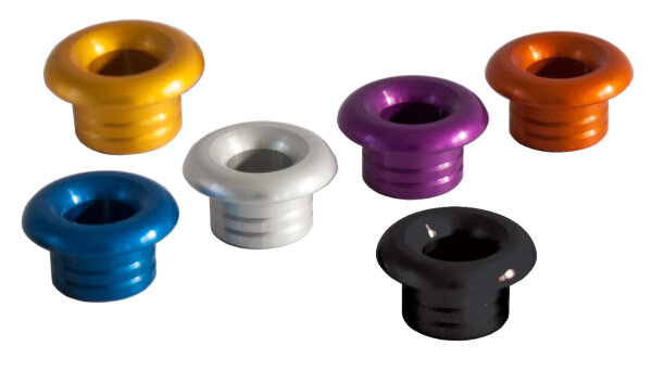 ALLEN Decksdurchführung, rund Alu Auge 12mm schwarz
