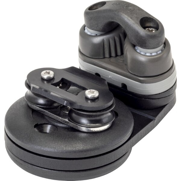 ALLEN Schotklemme drehbar 360°, Seil 6mm, schwarz