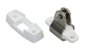 Verdeckgelenk A4/Nylon Schraube 8mm zöllig, weiß