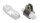 Verdeckgelenk A4/Nylon Schraube 8mm zöllig, weiß