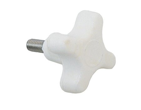 Kreuzgriffschraube A4/Nylon M6x14mm weiß