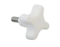 Kreuzgriffschraube A4/Nylon M6x14mm weiß