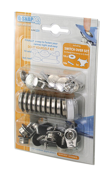 Q-SNAP Druckknopf DIY Set A4 zum Anschr. 10St. SB-Pack