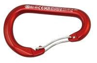KONG Karabiner Paddle mit Draht-Verschluss Alu 12x114mm rot