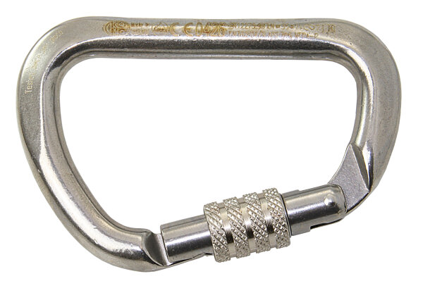 KONG Karabiner asym. mit Überwurfmutter A4 12x114mm