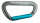 KONG Karabiner Argon K mit Key-Lock Alu 93mm grau/cyan
