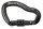 KONG Karabiner Ergo mit Überwurfmutter Alu 99mm schwarz