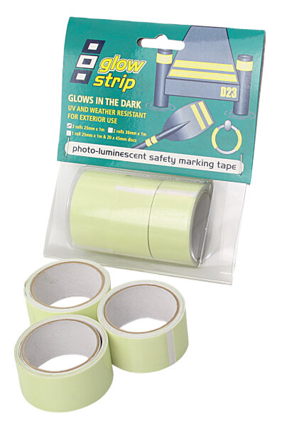 PSP Leucht-Klebeband Glow Strip 25mm 1m 3St.