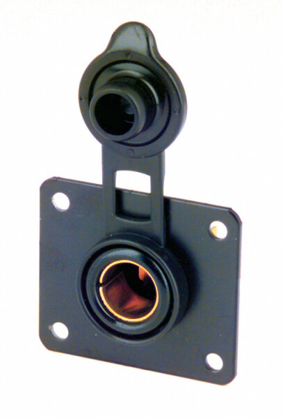 Einbau-Steckdose mit Deckel und Paneel 12/24V 16A für Stecker 12mm