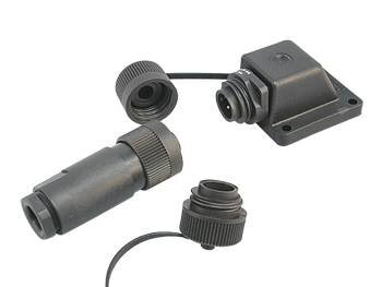 Landstromanschluss-Set mit Winkelgehäuse 230V 16A 3-polig