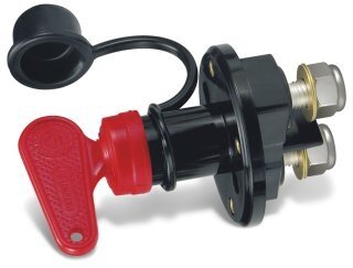 QUICK Batteriehauptschalter S14N Kunststoff 12/24V 140A schwarz/rot