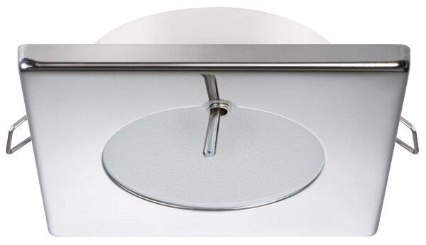 QUICK LED-Deckenleuchte Bryan CS A4 12/24V 72x72mm, warmweiß, poliert