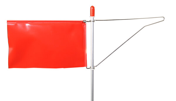 Verklicker ohne Seitenhalter, mit PVC Tuch rot (Opti)