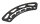 RUTGERSON Schothornbrett für Jollen Alu 140x35x4mm schwarz