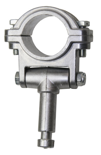 Ruderdolle mit Gelenk Alu für Riemen max.45mm, Pin 17x49mm