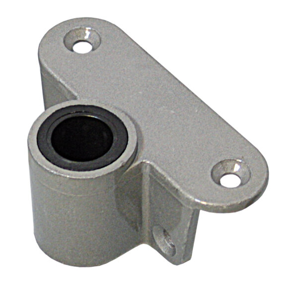 Rudergabelsockel für Kantenmontage Alu für Pin 17mm