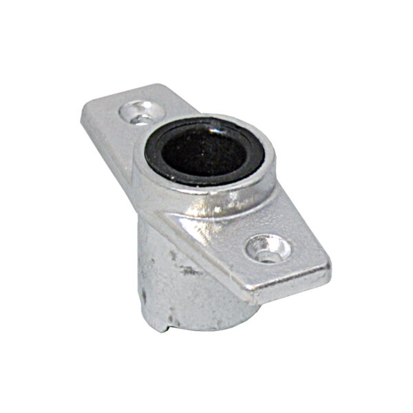 Rudergabelsockel für Einbau, offen Alu für Pin 17mm