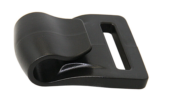 Gurtband-Clip Kunststoff für Gurt 25mm schwarz 10St.