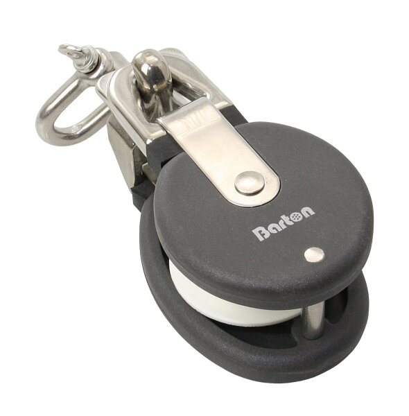 BARTON Snatchblock gleitl. 48mm, Seil 16mm, Schäkel