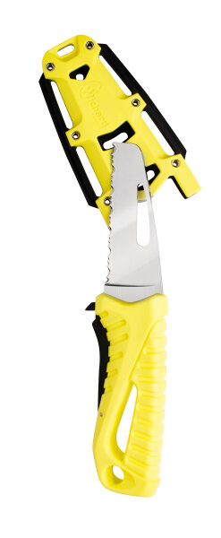 WICHARD Rettungsmesser Offshore mit Schäkelschl., Klinge 72mm, fluoresz.